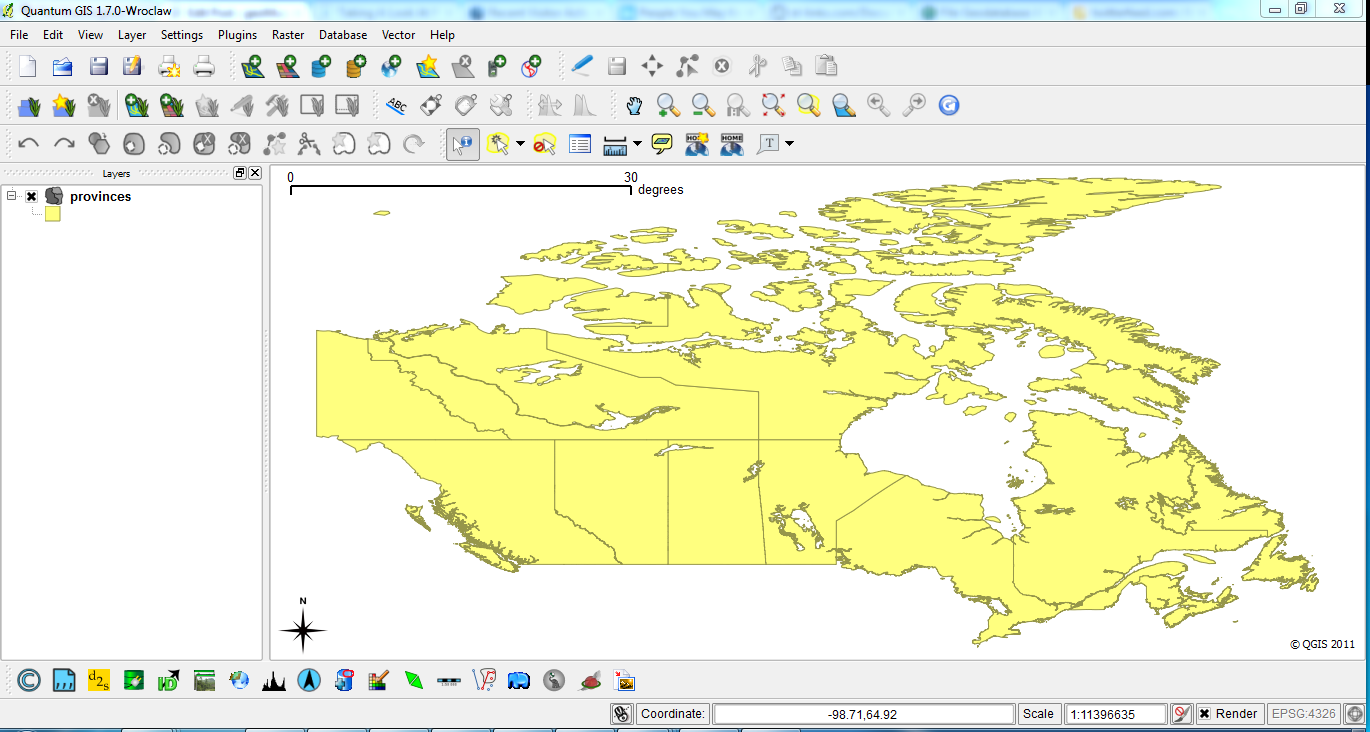 QGIS displaying PostGIS data imported with PgMap